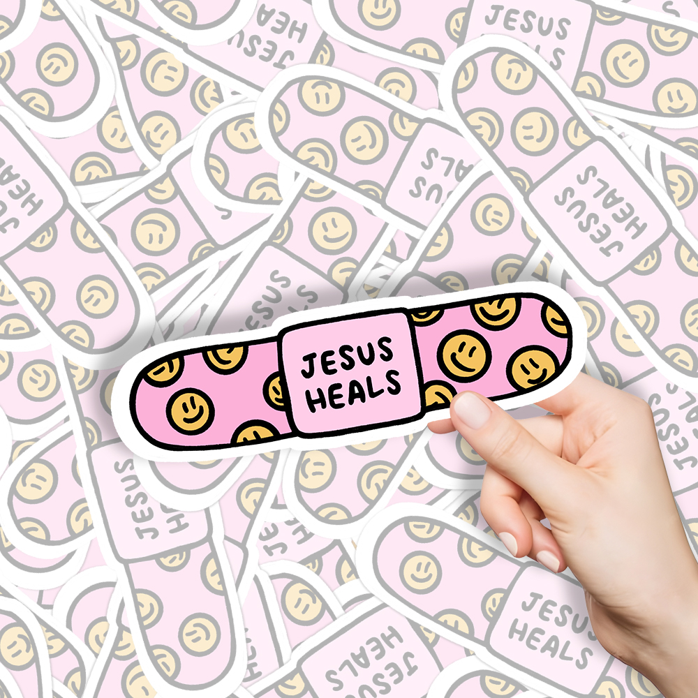 Jesus Heal Christian Sticker