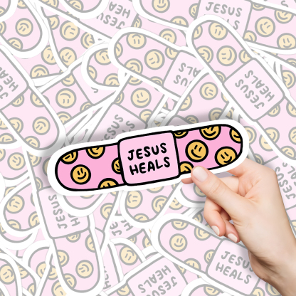 Jesus Heal Christian Sticker