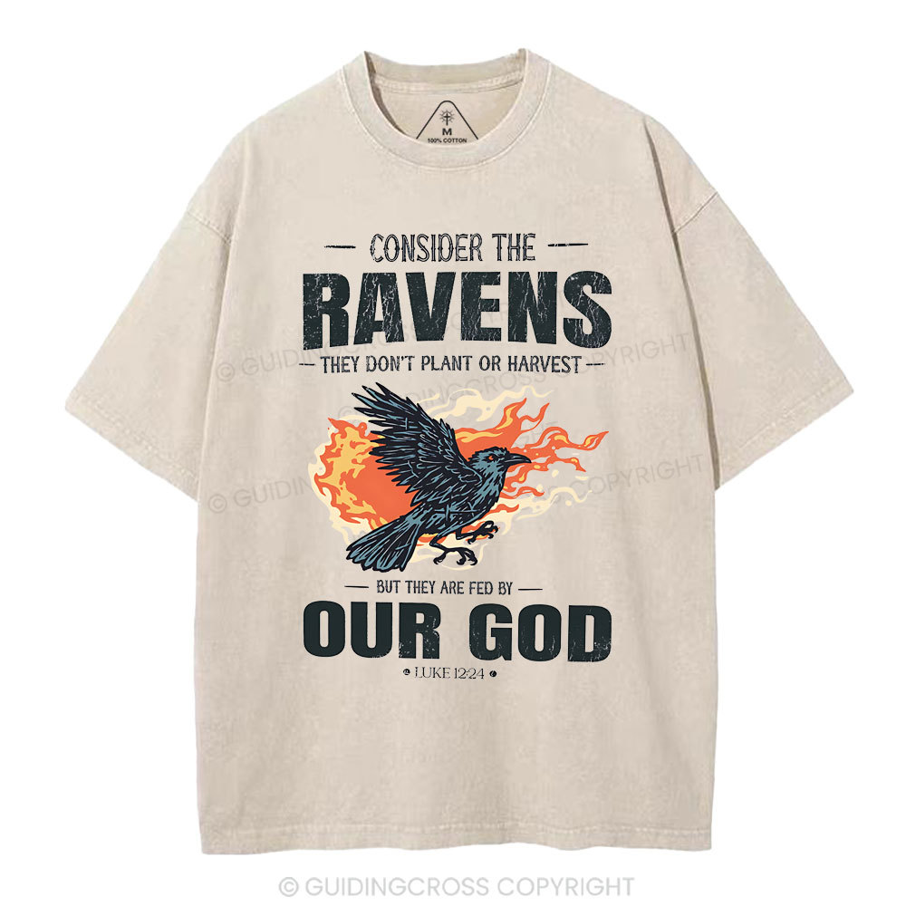 Consider The Ravens Christian Washed T-Shirt