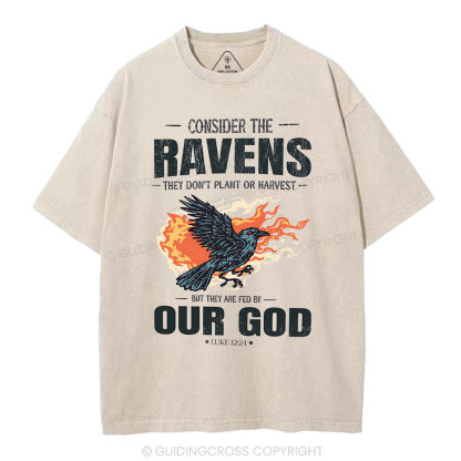 Consider The Ravens Christian Washed T-Shirt