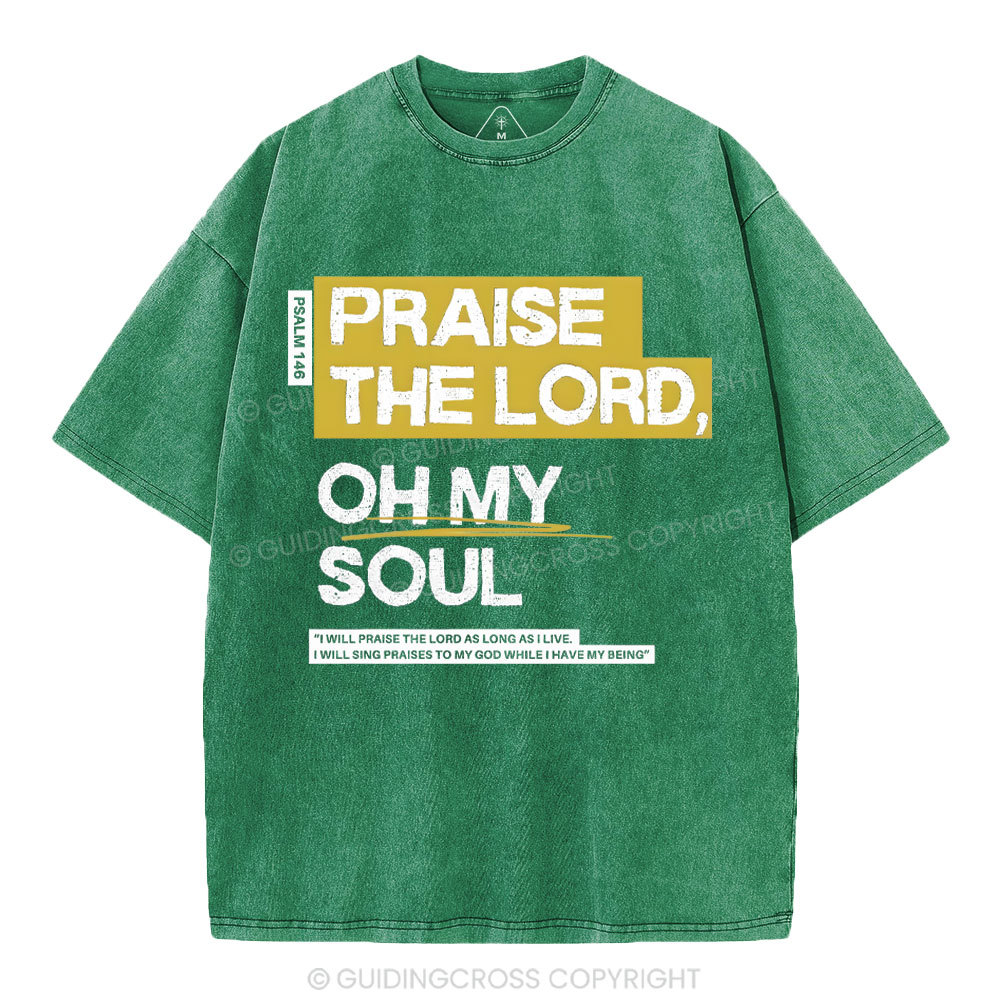 Praise The Lord Christian Washed T-Shirt