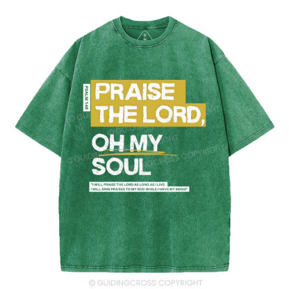 Praise The Lord Christian Washed T-Shirt