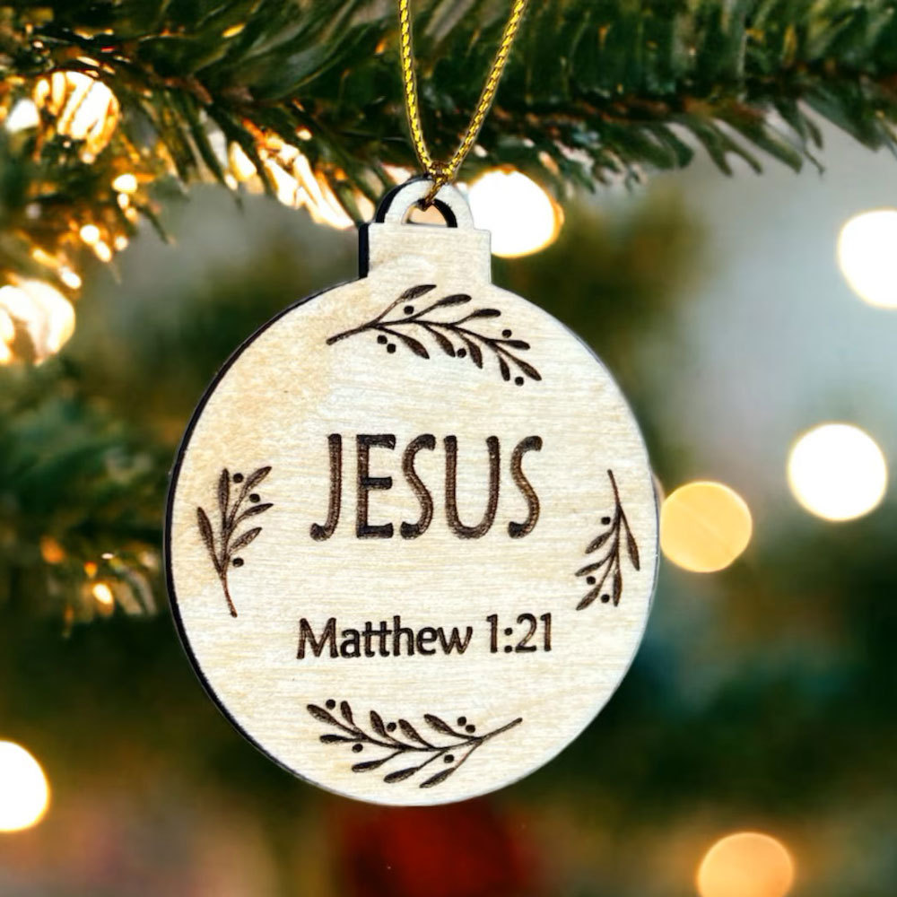 25 Names Of Jesus Christmas Advent Ornaments Sale - GuidingCross