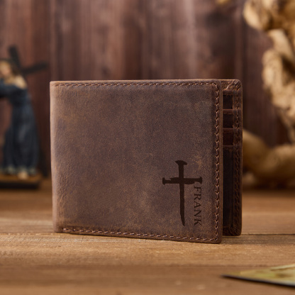 Personalized Cross Leather Wallet
