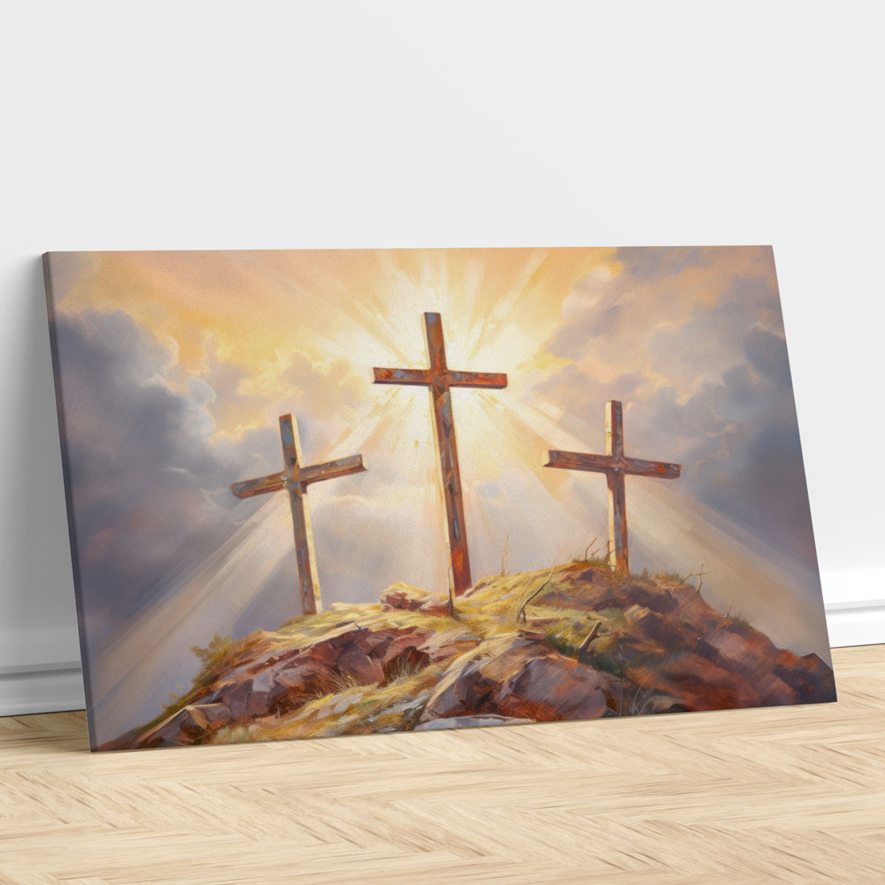 Vintage Easter Corss Christian Wall Art