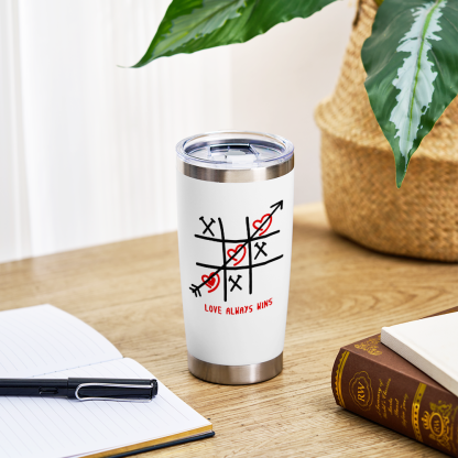 Personalized Love Always Wins Tumbler