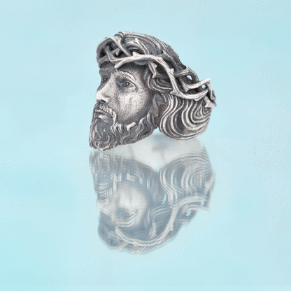 Jesus Christ Sterling Silver Ring