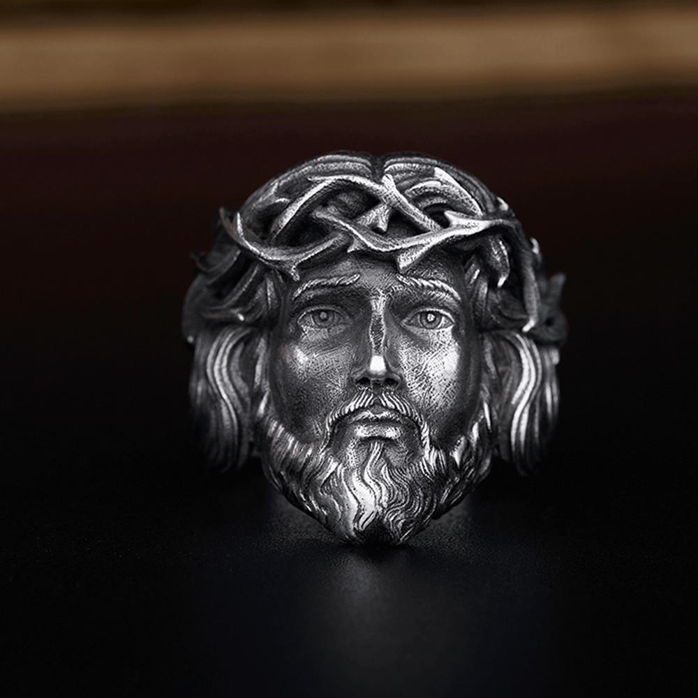 Jesus Christ Sterling Silver Ring