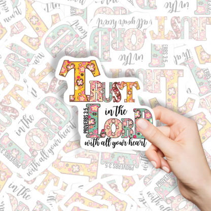 Trust In The Lord Christian Sticker