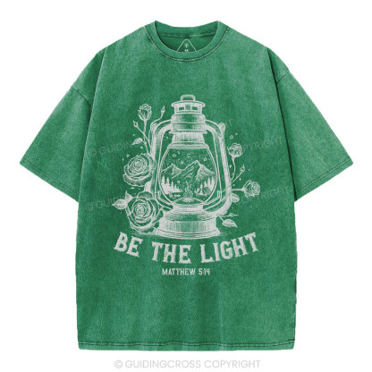 Be The Light Christian Washed T-Shirt