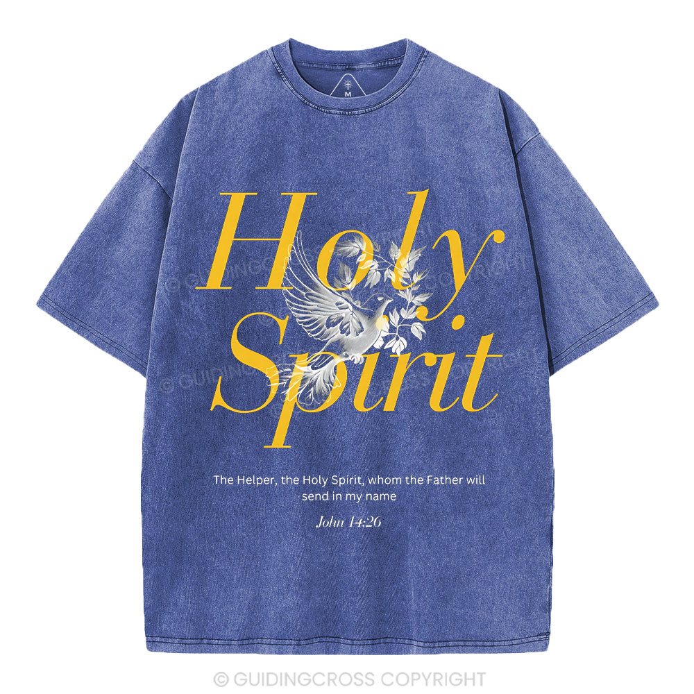 Holy Spirit Christian Washed T-Shirt