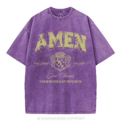 Amen Christian Washed T-Shirt