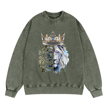 Child Of The Most High Christian Washed Sweatshirt