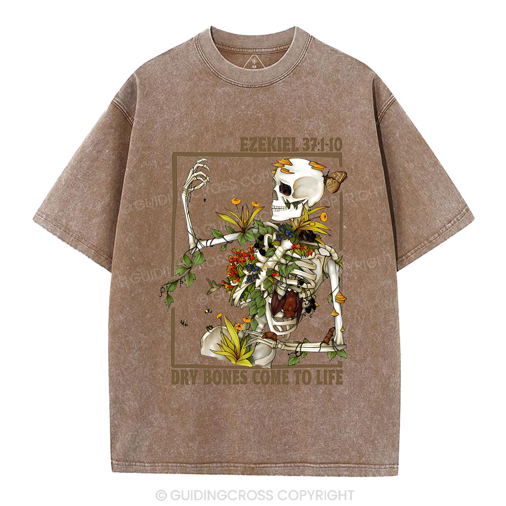 Dry Bones Come To Life Christian Washed T-Shirt