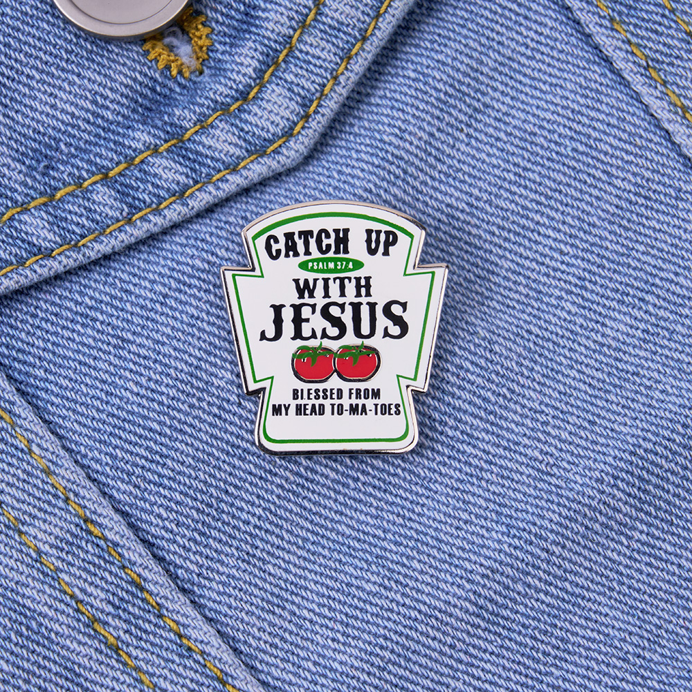 Catch up with Jesus Pin