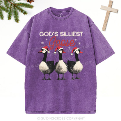 GOD’S SILLIEST Christian Washed T-Shirt