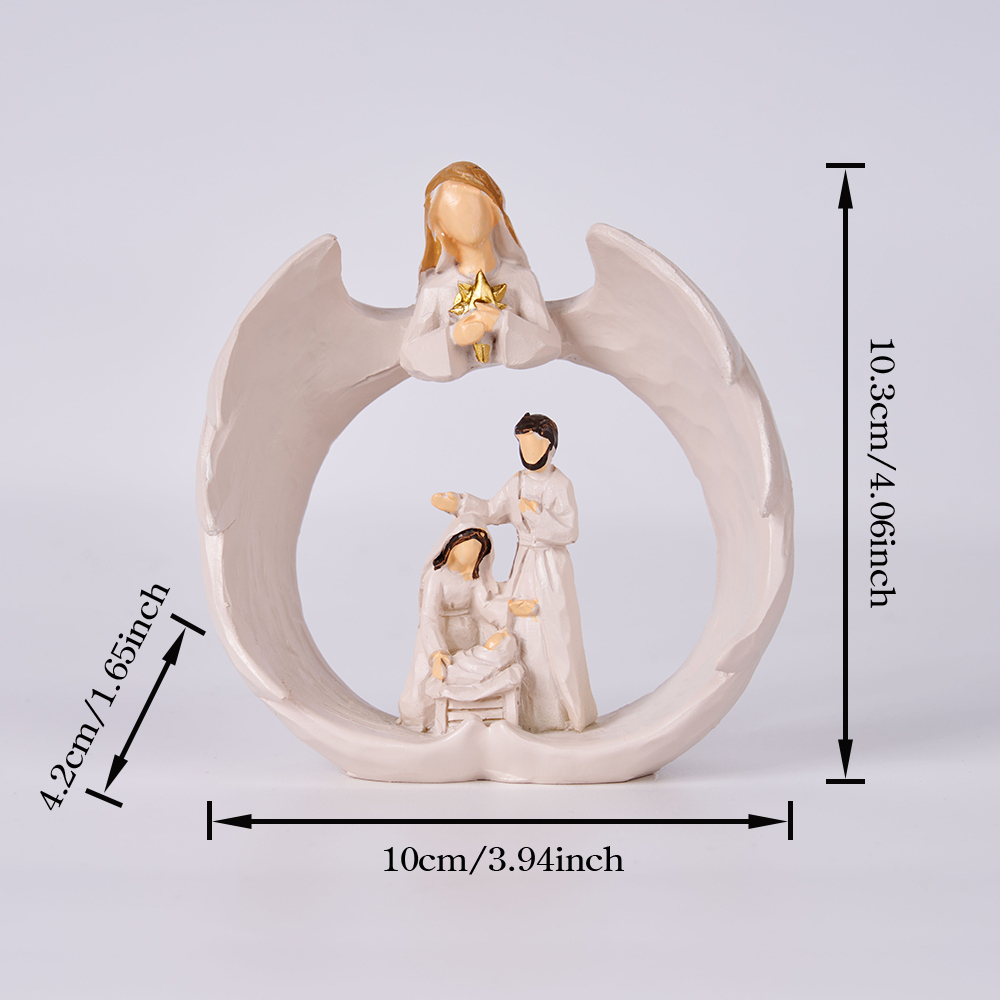 Christmas Resin Nativity Scene Desktop Decorations Christian ornaments
