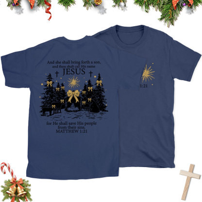 Jesus Nativity Christian Christmas T-Shirt