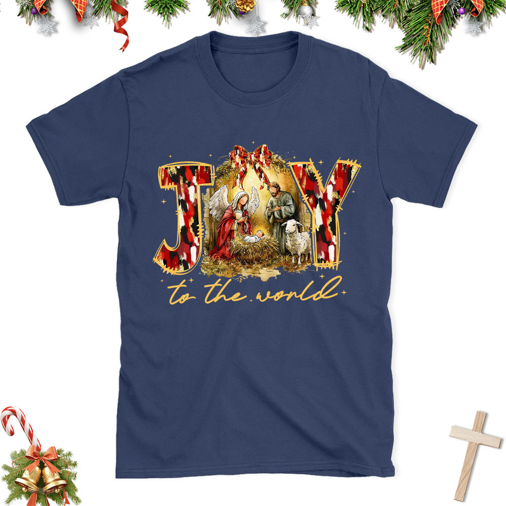Joy To The World Christian Christmas T-Shirt