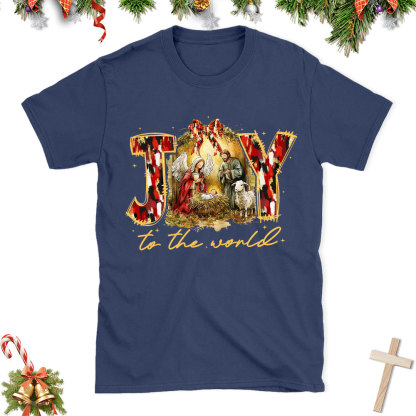 Joy To The World Christian Christmas T-Shirt