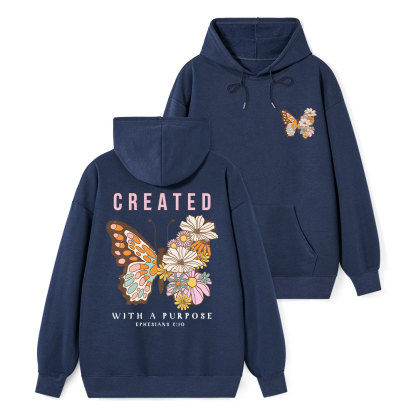 Created With Purpose Classic Christian Hoodie