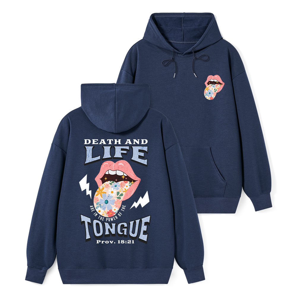 Death And Life Tongue Classic Christian Hoodie