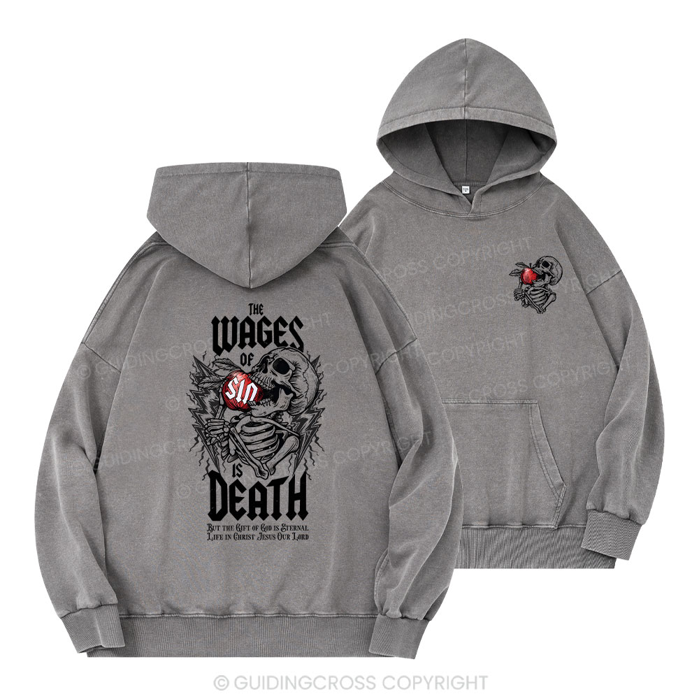 The Waves Of Sin Christian Washed Hoodie