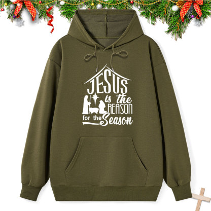 Nativity Jesus Is the Reason for the Season Classic Christian Hoodie