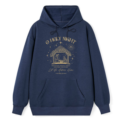 O Holy Night Let Us Adore Him Classic Christian Hoodie