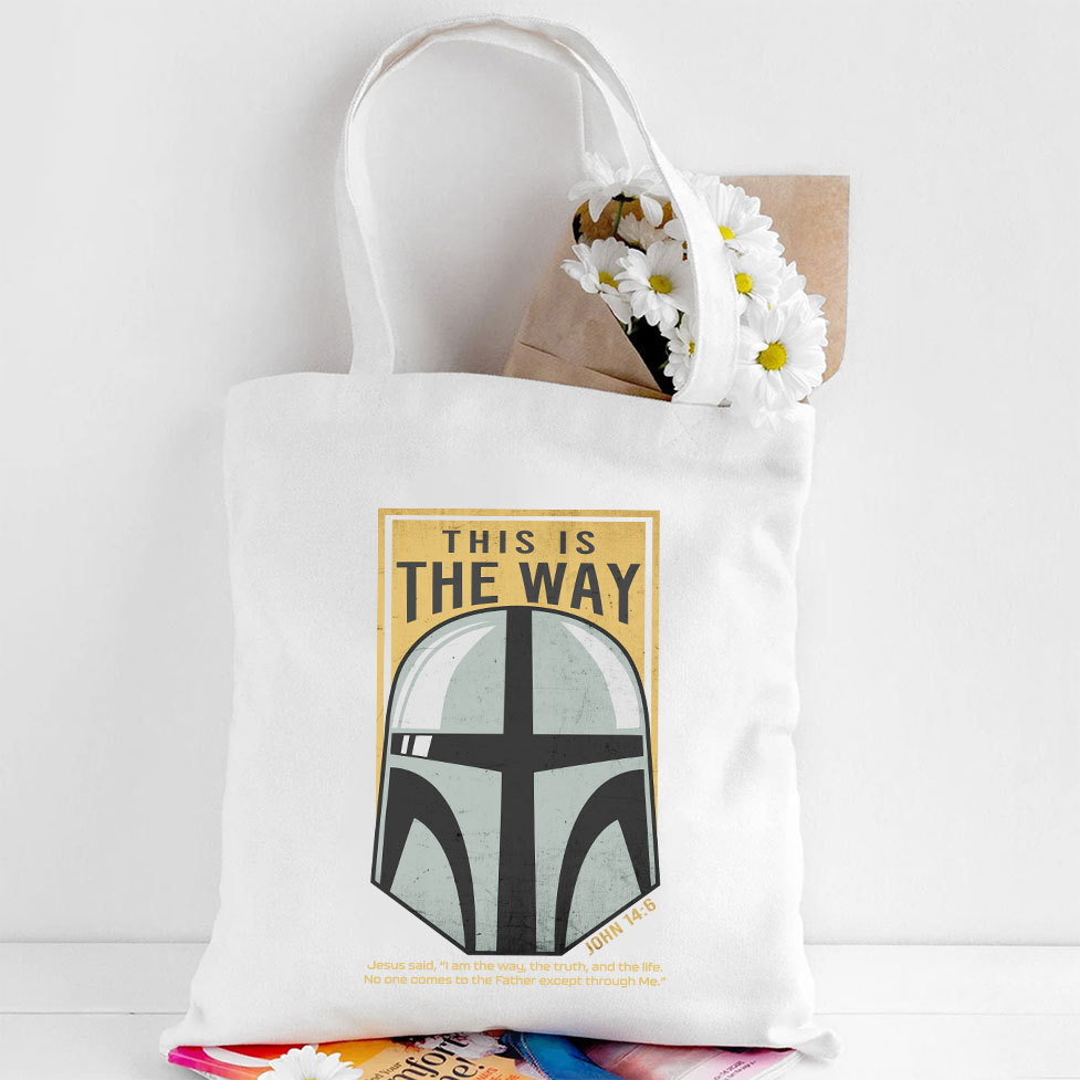 This Is The Way Christian Canvas Tote Bag