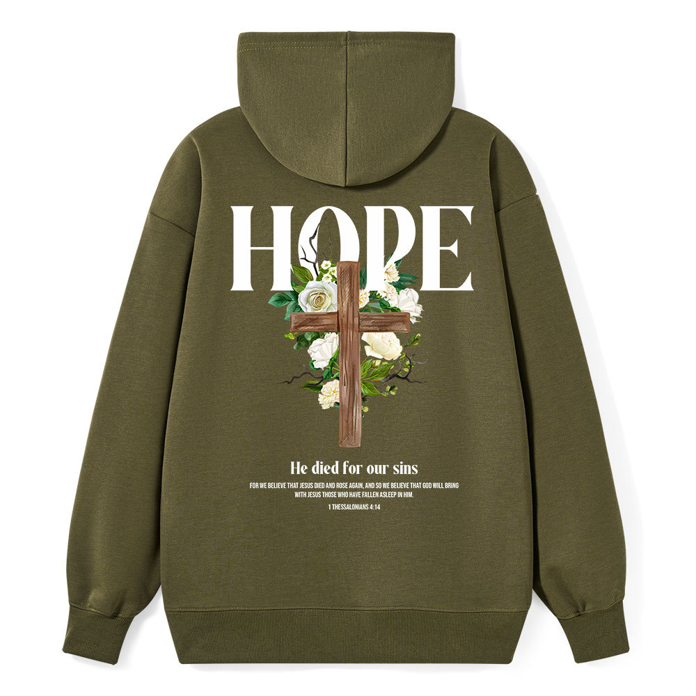 He Died For Our Sins Classic Christian Hoodie