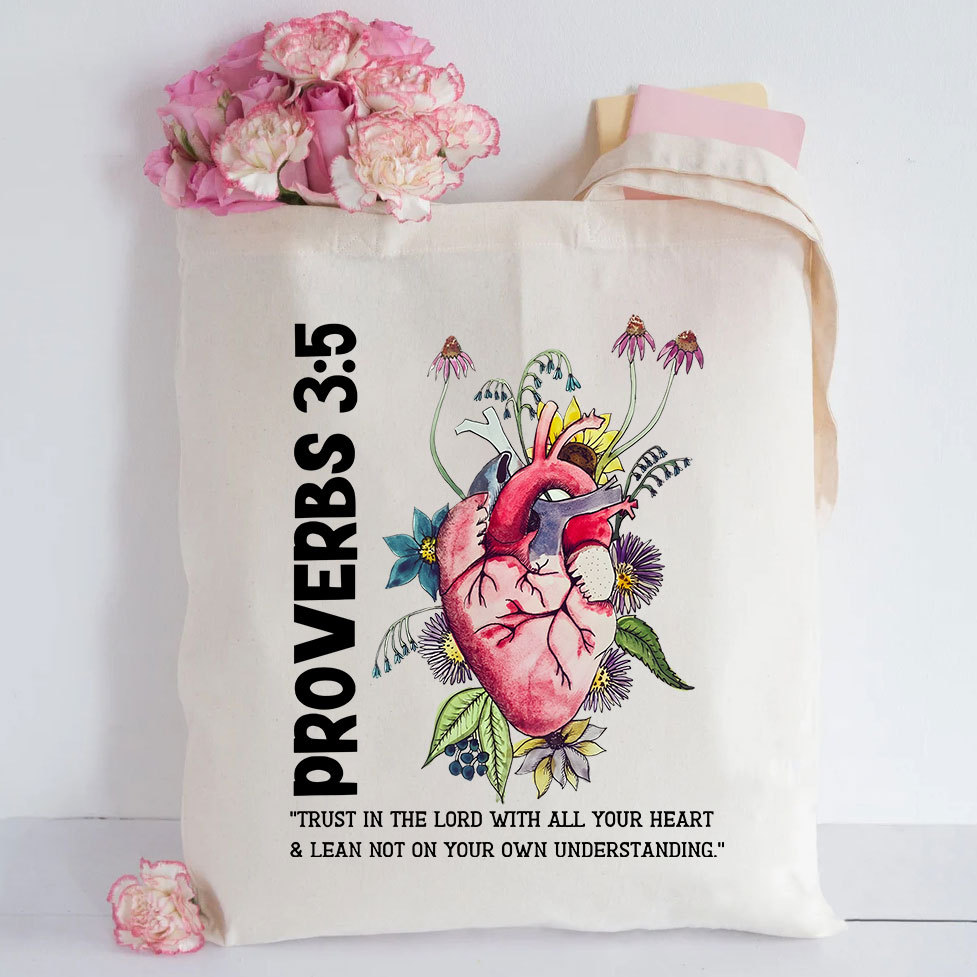 Trust In The Lord Christian Canvas Tote Bag