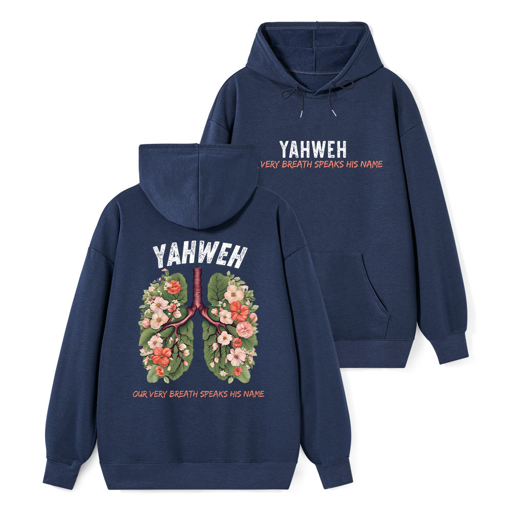 Yahweh Leaf Flower Lung Classic Christian Hoodie