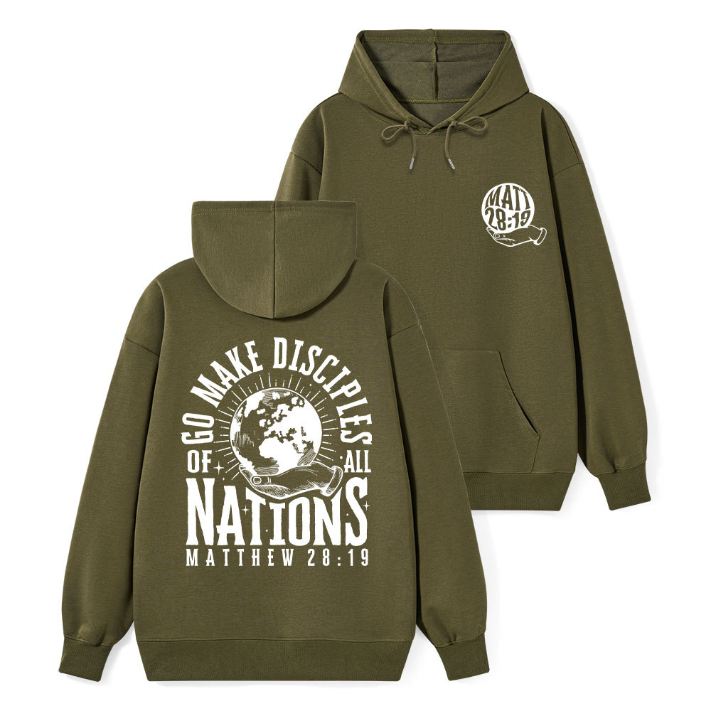 Go Make Disciple Of All Nations Classic Christian Hoodie