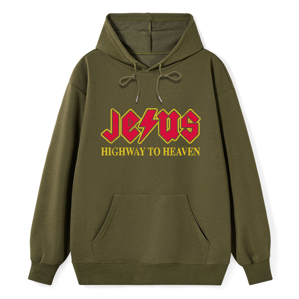 Jesus Highway To Heaven Classic Christian Hoodie