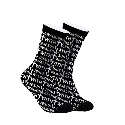 I Walk With Jesus Christian Socks