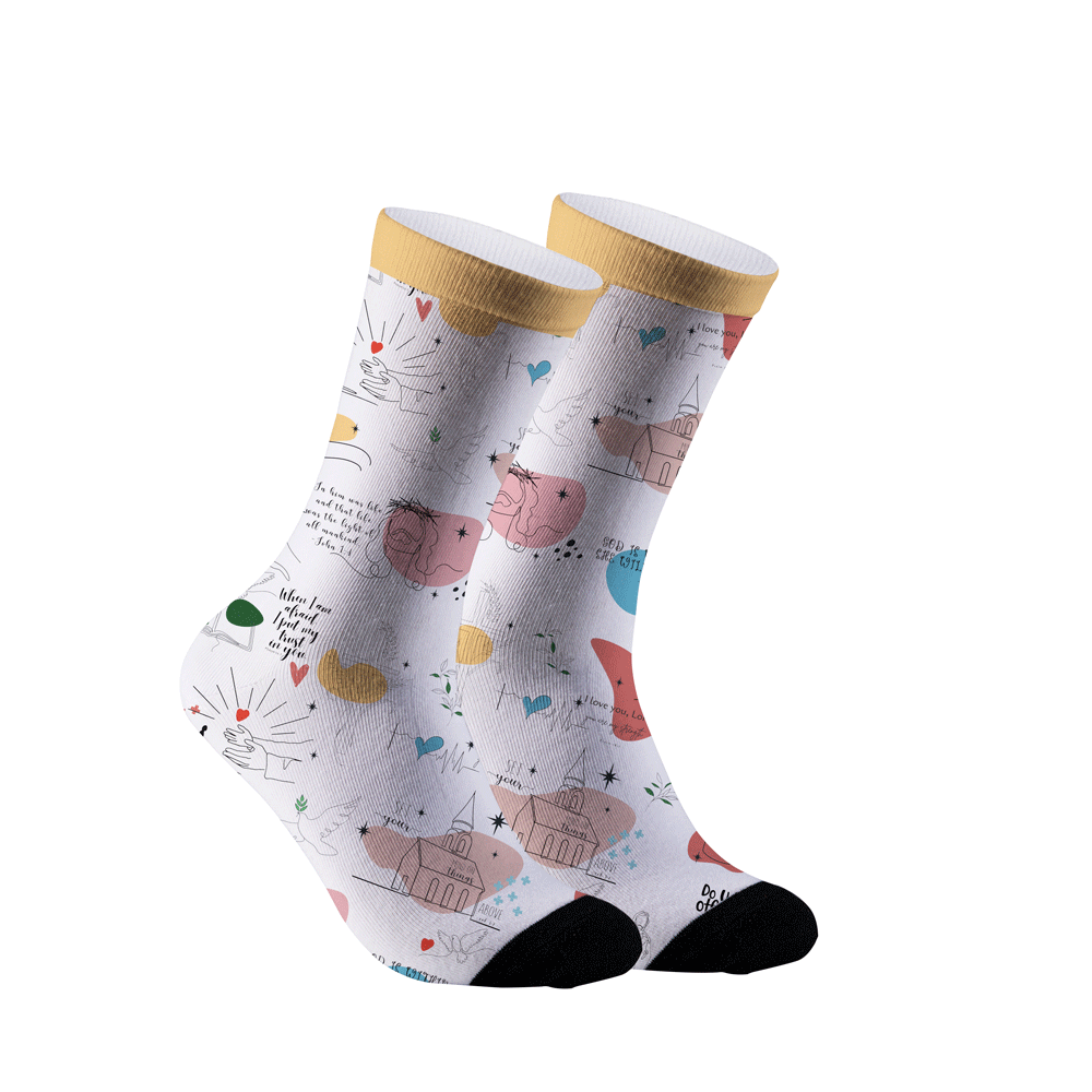 When I Am Afraid Christian Socks