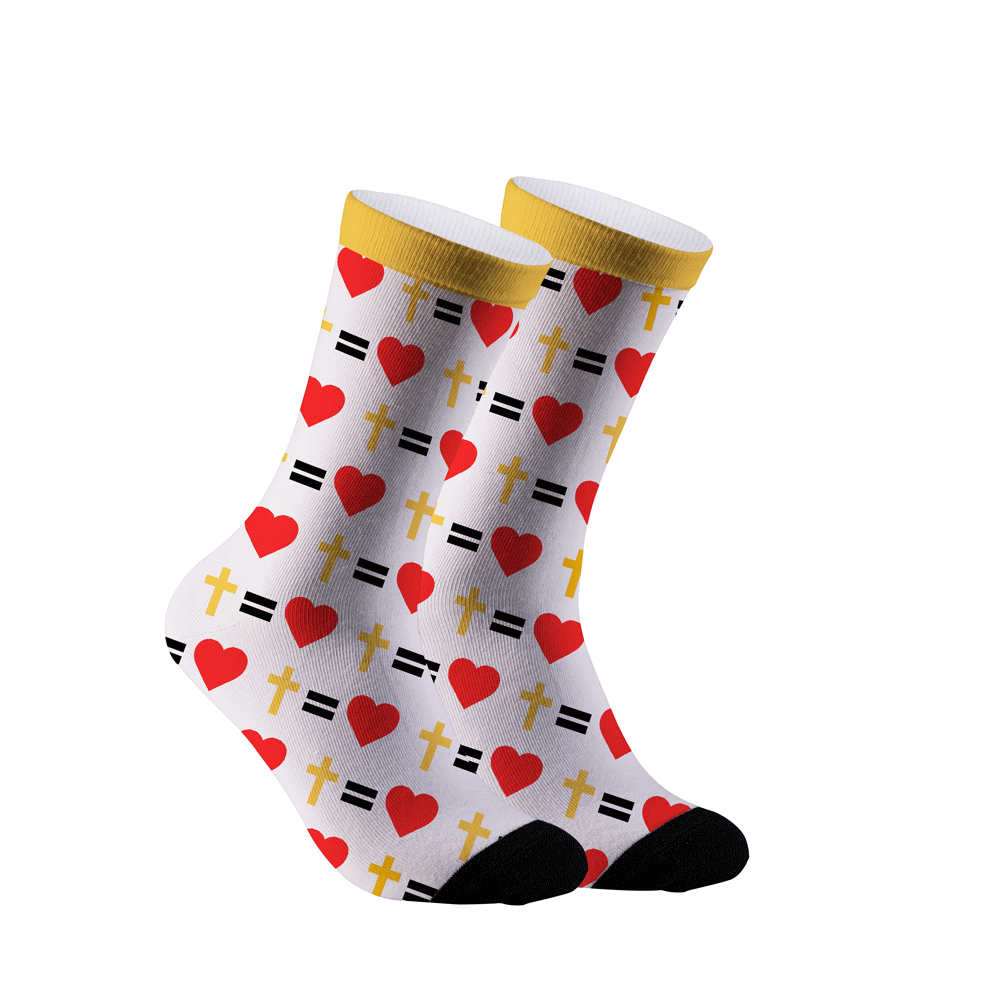 Cross In My Heart Christian Socks