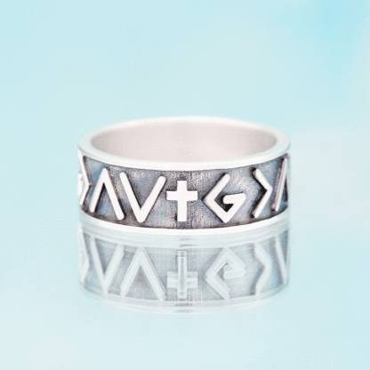 God Is Greater Than The Highs and Lows Sterling Silver Band Ring
