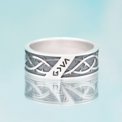 Crown of Thorns Christian Sterling Silver Band Ring