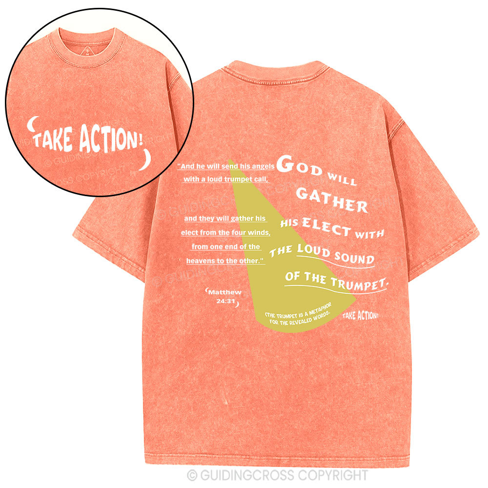 Take Action Christian Washed T-Shirt