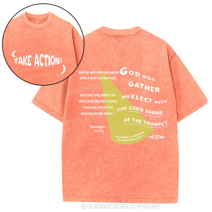 Take Action Christian Washed T-Shirt