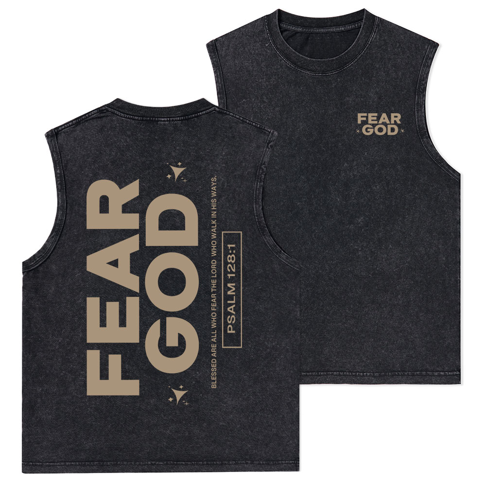 Fear God Christian Washed sleeveless Tee