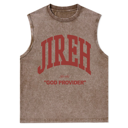 Jireh Christian Washed sleeveless Tee