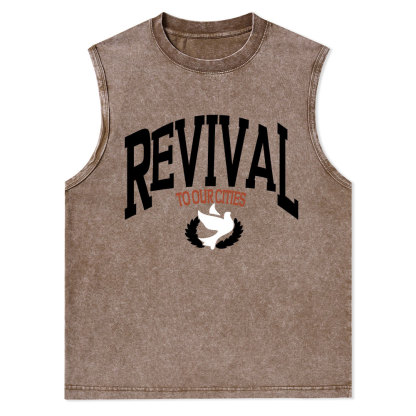Revival Christian Washed sleeveless Tee