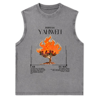 YAHWEH Christian Washed sleeveless Tee