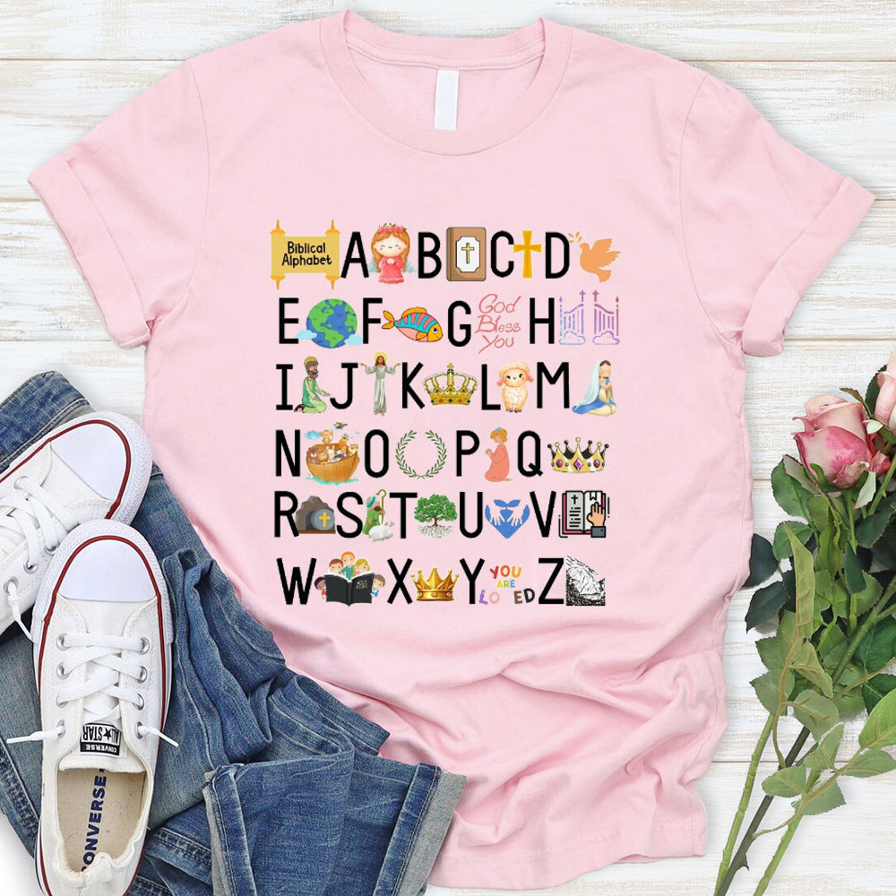 Biblical Alphabet Christian T-Shirt
