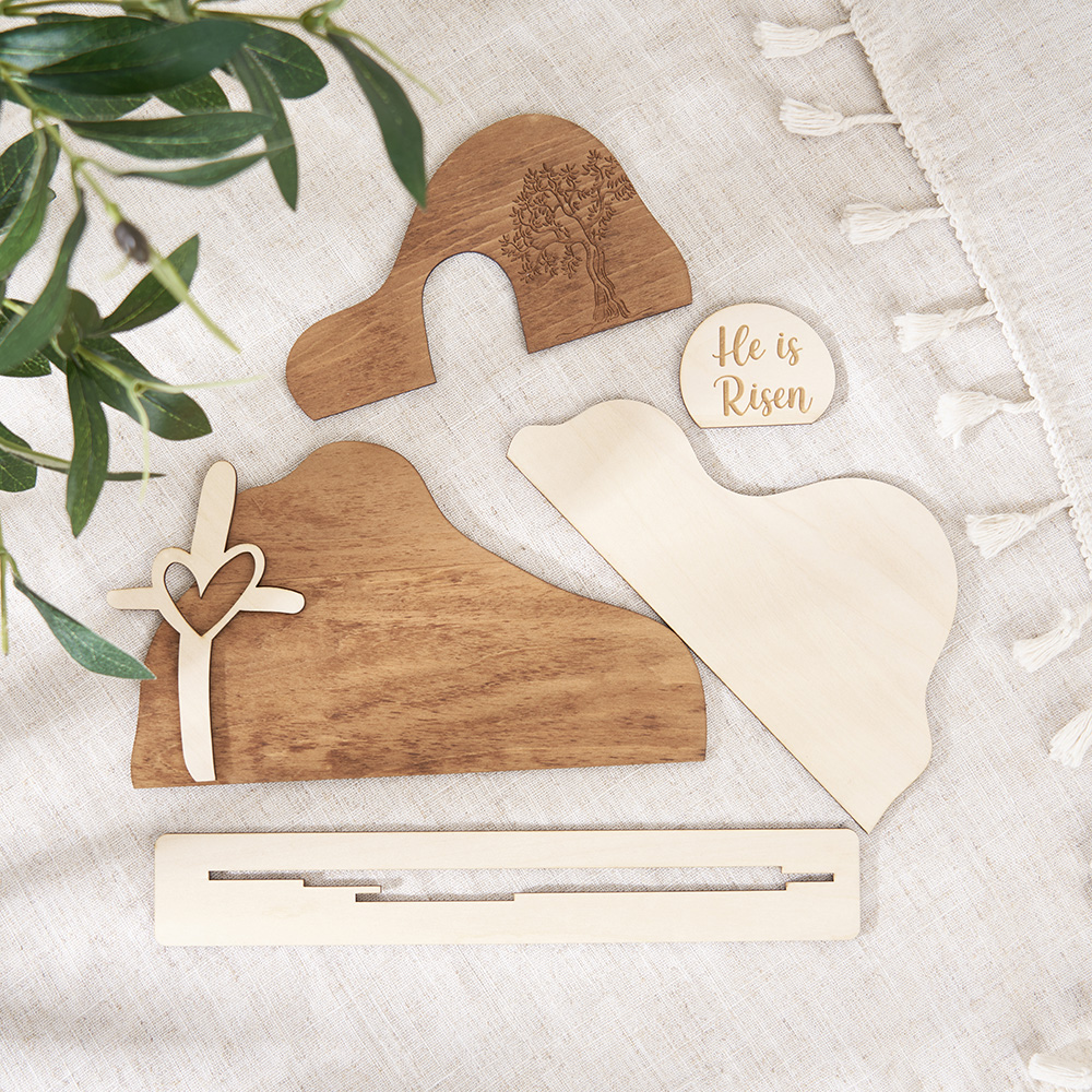 Empty Tomb Wooden Easter Decor