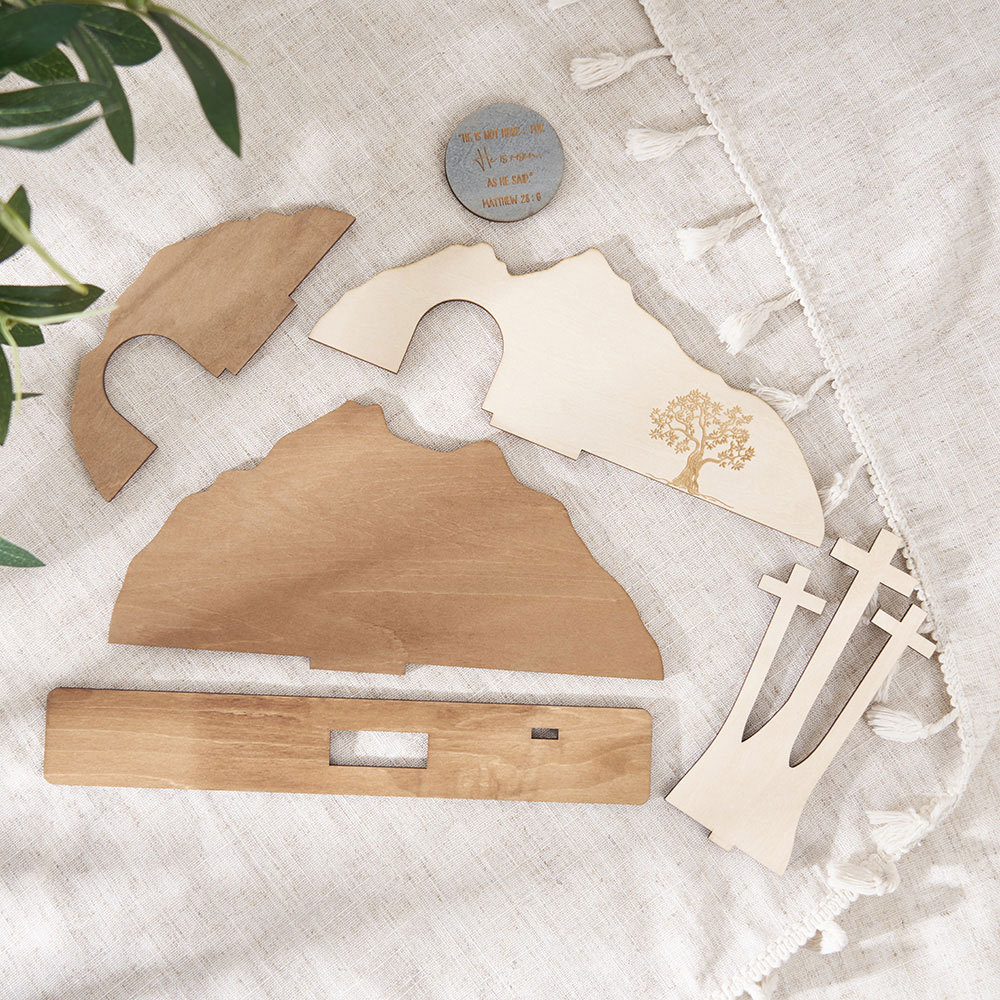Empty Tomb Wooden Easter Decor