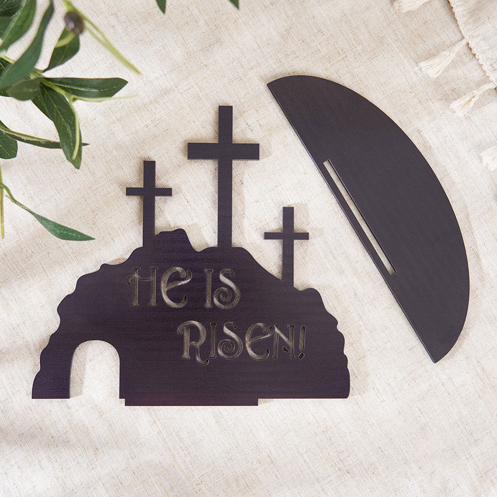 He Is Risen Wooden Easter Decor